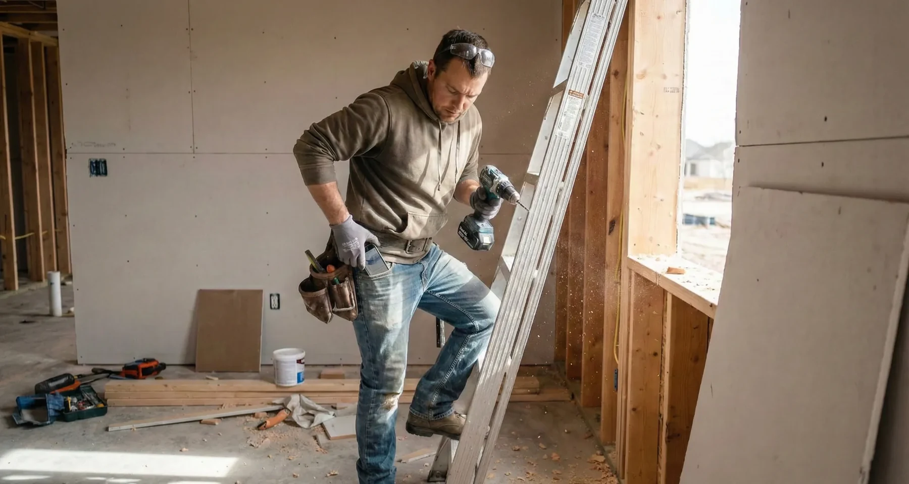Field insight: tradesperson working on an active jobsite