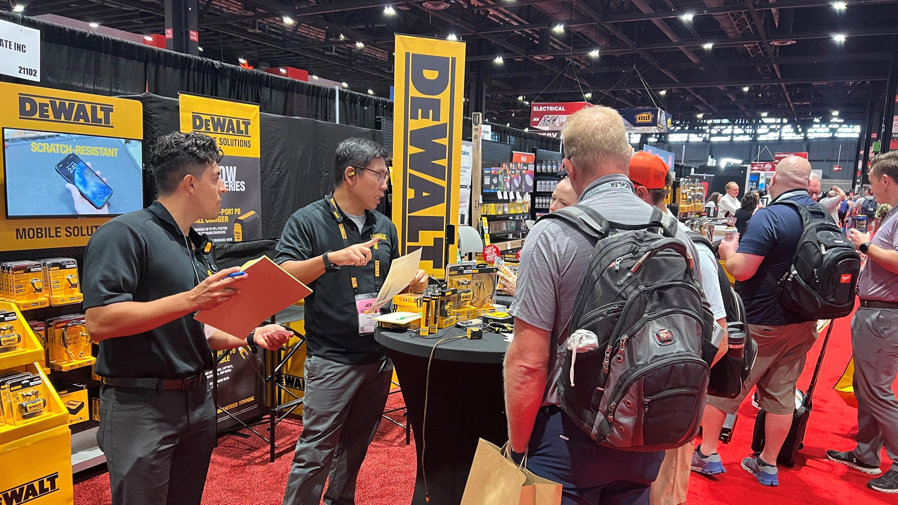 DEWALT mobile solutions booth at ACE Hardware trade show